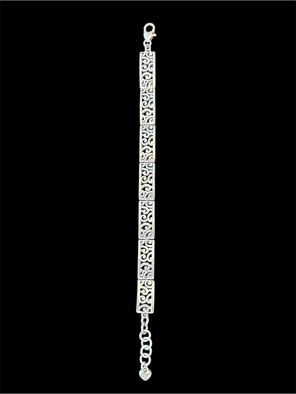 BRIGHTON SILVER DECO LACE BRACELET - SILVER